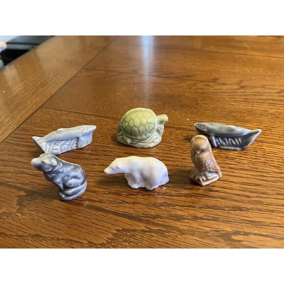 Lot of 6 Endangered Animals Series 4 Vintage Red Rose Tea Wade Ceramic Figurines - Picture 2 of 7